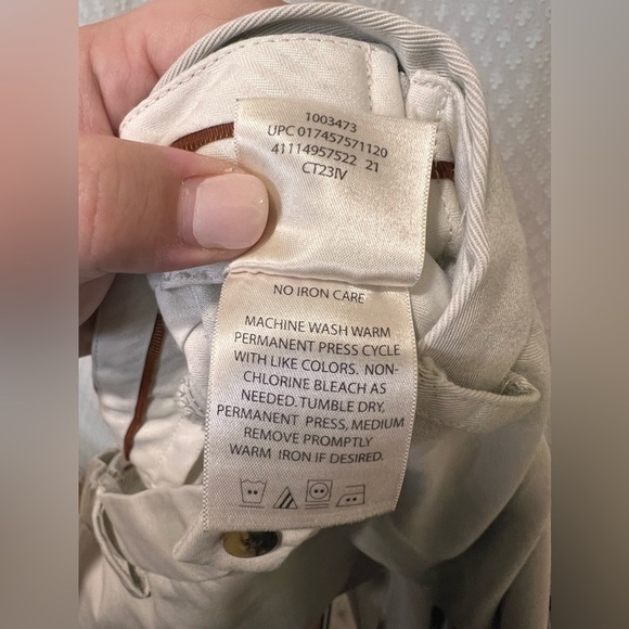 Haggar Premium No Iron Khaki Classic Fit Flat Front 38x32 - Picture 10 of 11